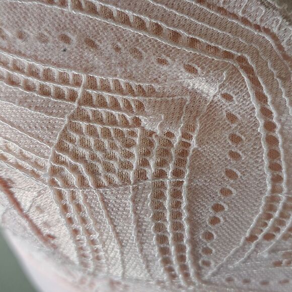 Adrienne Vittadini Bra Peachy Pink Lace Padded Adjustable Straps Sports Bra 36B - Picture 4 of 10